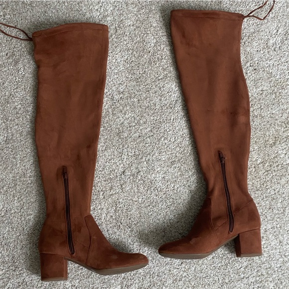Practically new Gianni Bini “Curry Tan Trillia” knee high boots - Picture 3 of 7